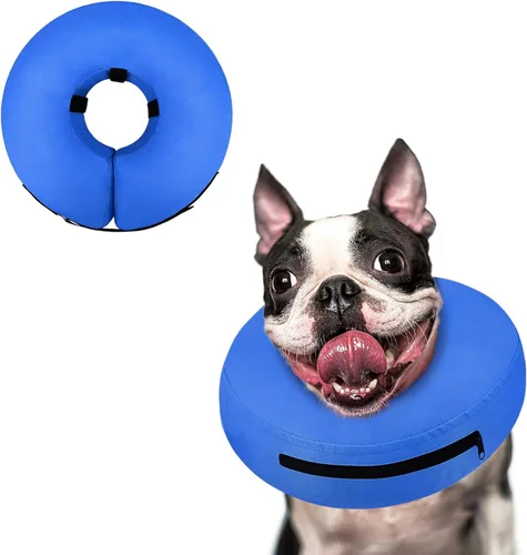 Miniatura 25 de Supet Cono Inflable para Perro para Perros Grandes, Medianos y Pequeños, Collar de Cono Suave para Perros y Gatos, Collar EC para Cuello de Perro