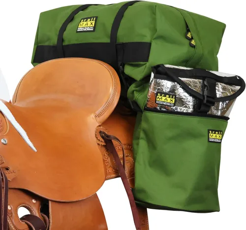 Miniatura 22 de TrailMax Bolsas de alforja sobre la silla de montar; bolsas de alforja se adaptan a la mayoría de las sillas de montar occidentales; ideales