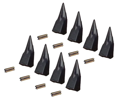 Miniatura 10 de Retroexcavadora/Excavadora Tiger Rock Cucharón Diente con Pin - 230TL, T230L, T23P, 230PN (1)