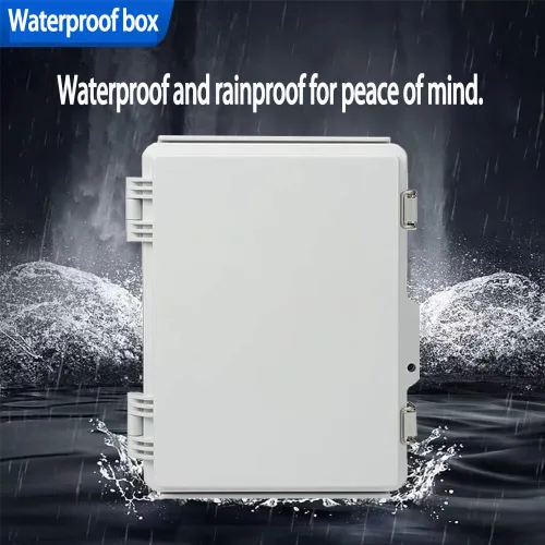 Miniatura 2 de Caja de conexiones eléctrica al aire libre 12x8x5.2 pulgadas impermeable proyecto recinto IP66 caja de plástico