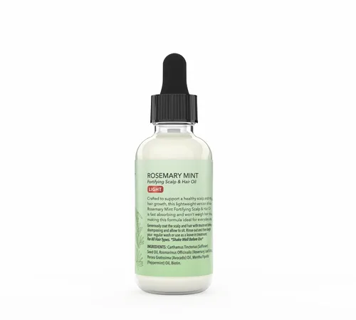 Miniatura 2 de Olivia Care Aceite de romero para el crecimiento del cabello, romero y menta con biotina, cuero cabelludo fortificante y tratamiento capilar