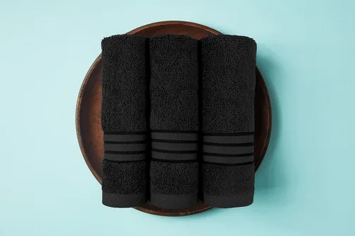 Miniatura 6 de Set de toallas Premium 700 GSM, 8 piezas; 2 toallas de baño, 2 toallas de mano y 4 paños, algodón, lavable a máquina, calidad de hotel, supersuave