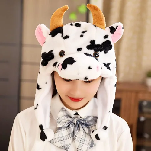 Miniatura 3 de CICITOYWO Sombrero de Animal de Peluche Divertido con Orejas en Movimiento, Gorra Saltarina Linda, Unisex, Regalo para Niños y Adultos, Fiesta