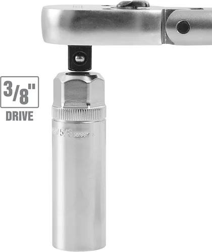 Miniatura 6 de OEMTOOLS 22891 Juego de llaves de vaso magnéticas para bujías de 3/8 de pulgada, contiene llaves de vaso profundas de 6 puntos de 5/8" (16 mm)