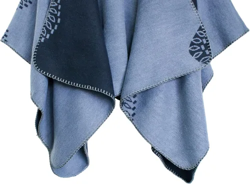 Miniatura 163 de Urban CoCo Poncho de colores para mujer, chal con frente abierto, color en bloques