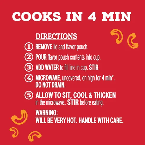Miniatura 6 de Hamburger Helper Taza de microondas con chile macarrones (2 onzas, paquete de 6) sin sabores artificiales, listo en 4 minutos, comidas rápidas