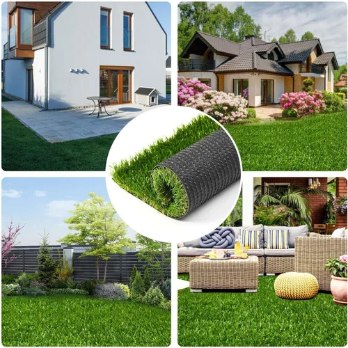 Miniatura 6 de A Ayoha Home&Garden - Césped artificial de tamaño personalizado, césped sintético realista, altura de 3.50 cm (1.38 pulgadas), césped falso, área
