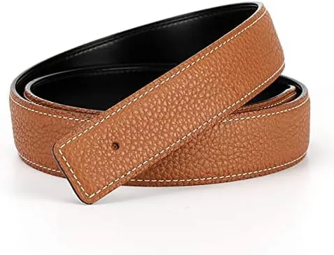 Miniatura 5 de ALHML Cinturones de cuero de moda para mujereshombres1.1 (1.1 in) de ancho cinturón de cuero reversible para jeans pantalones vestido para regalos