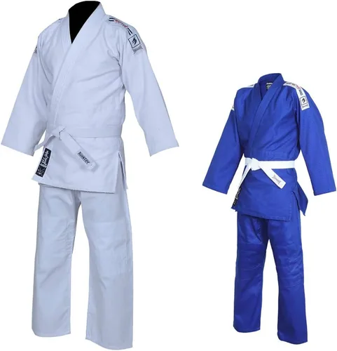 Judo Gi Black Tiger Uniforme de judo para adultos y niños Kimono de judo de tela de algodón de 15.87 oz con cinturón gratis