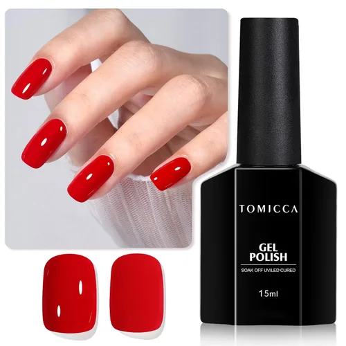 Miniatura 11 de TOMICCA Capa superior de gel mate, 0.5 onzas líquidas, acabado mate para esmalte de uñas de gel, remojar LED UV para curar de larga duración