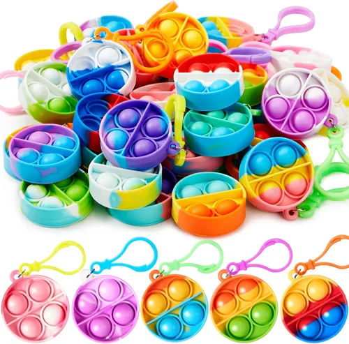 Miniatura 10 de JOYIN Clavero de Juguetes para la Ansiedad de Dinosaurio Pop 30 Pack Juguetes para la Ansiedad a Granel, Recuerdos de Fiesta para Niños, Rellenos