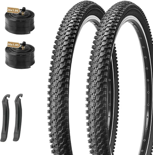 MOHEGIA Llantas de bicicleta de montaña – 20/24/26/27.5 pulgadas plegables de repuesto de neumáticos de bicicleta MTB, cuentas de acero todo terreno