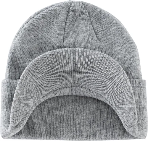 Miniatura 71 de Home Prefer - Gorro de invierno para hombre con visera, cálida y doble punto.