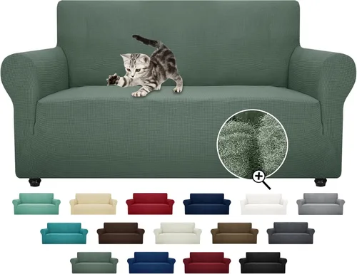 Miniatura 31 de ZNSAYOTX Funda súper elástica para silla (30"-47"), nuevas fundas de silla a rayas para sala de estar, aptas para perros y mascotas, protector