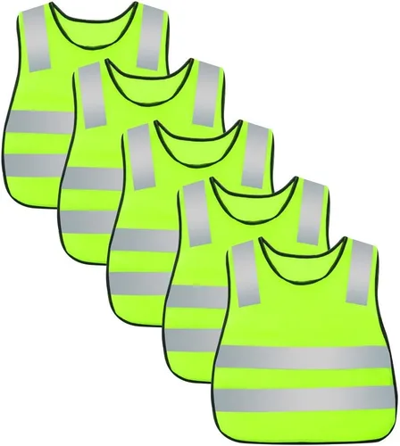Miniatura 26 de AIEOE Kids High Visibility Safety Vest Reflective Running Lightweight Traffic Walking Breathable Construction Vest