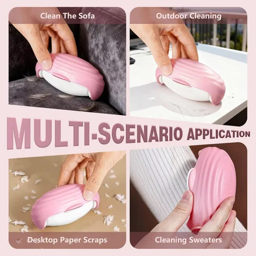 Miniatura 3 de Lindo mini rodillo de pelusas, 1 paquete de rodillos reutilizables de tamaño de viaje, lavable, extra pegajoso, removedor de pelusa pequeño