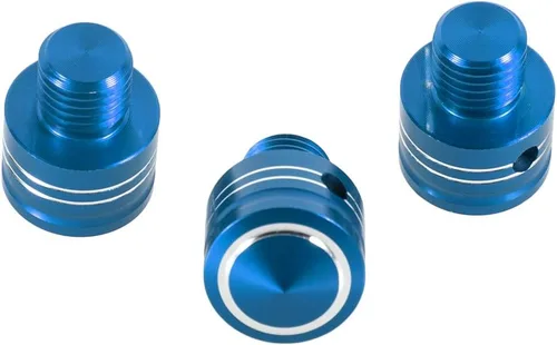 Miniatura 13 de Tornillos para espejo de motocicleta M10x1.25 de aluminio, 3 piezas en 1, juego universal para scooter, Street Bike Motocross, Cafe Racer (negro)