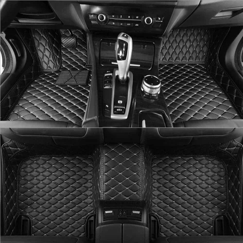 Miniatura 19 de Alfombrillas de automóvil personalizadas para Audi A1, A2, A3, A4, A5, A6, A7, A8, R8, TT, Q2, Q3, Q5, Q7, Q8, e-tron (negro beige)
