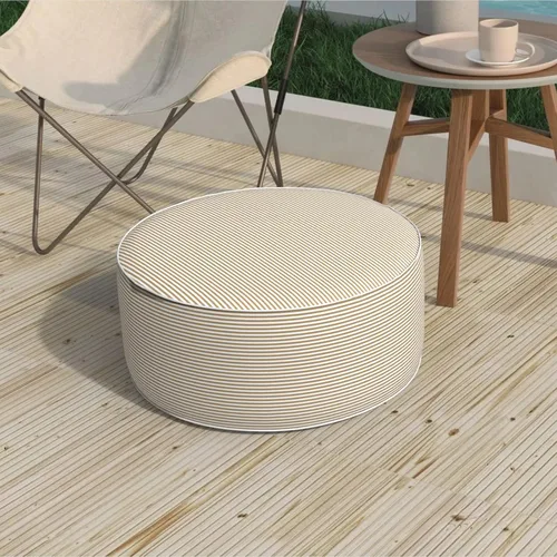 Miniatura 14 de Taburete inflable para exteriores de 31 pulgadas de diámetro x 14 pulgadas de alto, taburete portátil para todo tipo de clima, taburete de muebles