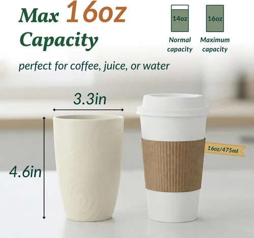 Miniatura 3 de Homienly Vasos de plástico irrompibles para cocina, campamento, picnic, caravana, microondas y lavavajillas, vasos de 16 onzas para niños, agua