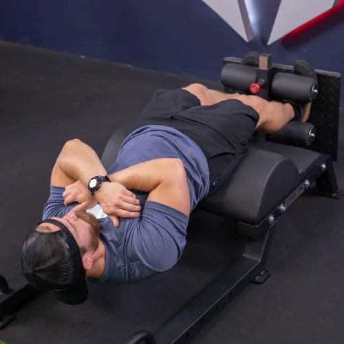 Miniatura 2 de Titan Fitness Desarrollador ajustable de glúteos y isquiotibiales (GHD), equipo de levantamiento de entrenamiento cruzado en gimnasio doméstico