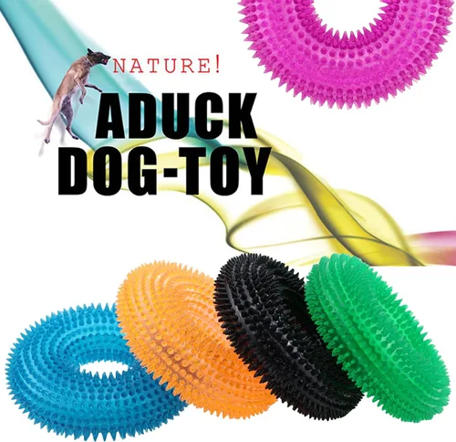 Miniatura 8 de ADUCK Juguetes masticables chirriantes para perros masticadores agresivos, limpieza de dientes para perros pequeños, medianos y grandes, juguete