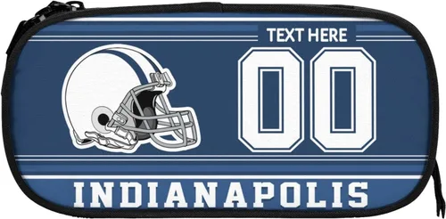 Miniatura 11 de Estuche para lápices Dallas, caja de lápices con nombre y número personalizados, estuche personalizado de estilo de fútbol, estuche de bolígrafo