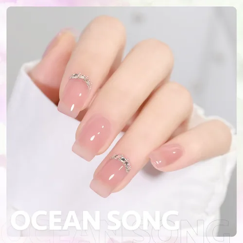 Miniatura 3 de GAOY Esmalte de uñas de gel rosa nude, 16ml, esmalte de uñas de gel rosa pálido translúcido, para quitar con remojo, con luz UV para arte de uñas