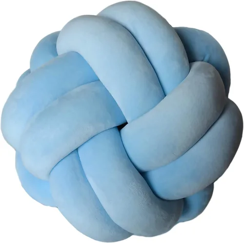 Miniatura 9 de Cyprinus Carpio Elastic Vevet - Almohada de 2 hebras hecha a mano con nudo, cojín de suelo, decoración de bola para el hogar, 10.6 pulgadas (blanco)