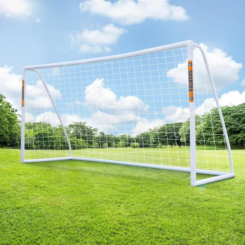 Miniatura 10 de SHANTRA Portería de fútbol de 12 x 6/10 x 6.5/8 x 5/6 x 4 pies para patio trasero, redes de fútbol de tamaño completo para niños y adultos, portería