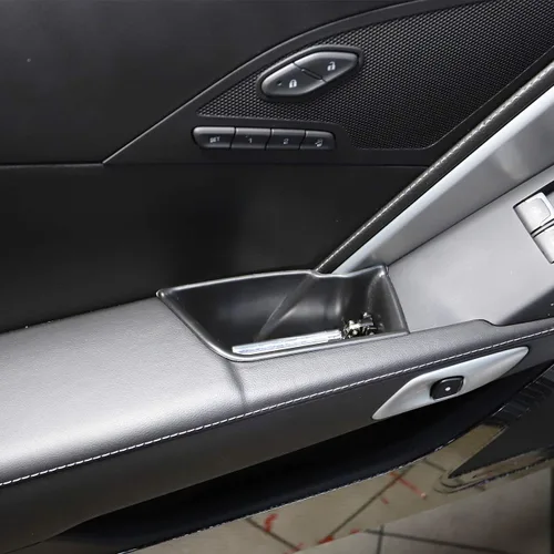 Miniatura 2 de Bandeja de almacenamiento para reposabrazos de puerta interior compatible con C7 Corvette Stingray Chevrolet 2014-2019/Z06/Grand Sport 2014+