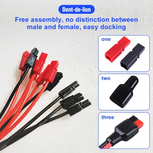 Miniatura 3 de 45A Conecte Rápido Baterías Conector De Batería Conectores De Alimentación Modular Desconexión Rápida 10 Pares, AWG10-12