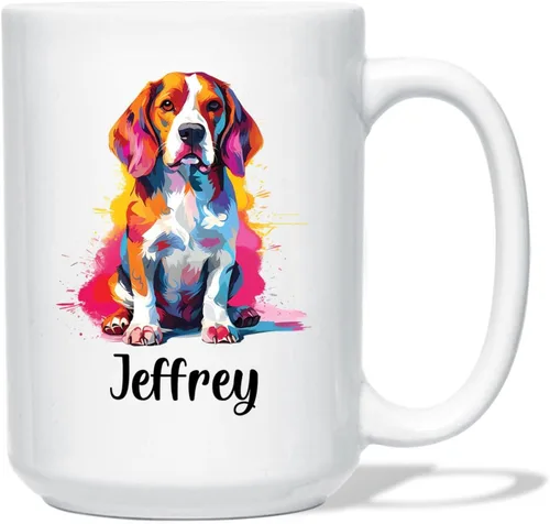 Miniatura 9 de Affenpinscher - Taza de café con nombre personalizado, regalo para perro, papá, perro, mamá, taza de cerámica blanca personalizada Affenpinscher