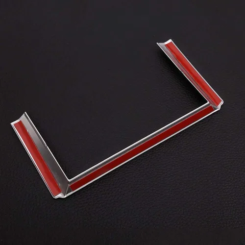 Miniatura 5 de YIWANG Marco de navegación de control central de coche ABS cromado para Land Rover Range Rover Sport 2012 2013 (negro brillante)