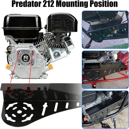 Miniatura 4 de YOXUFA Mini Protector de Cadena de Minimoto Cubierta de Embrague de Repuesto para Predator 212 196cc 224cc Coleman CT200U Baja Warrior MB200