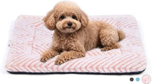 Miniatura 22 de Mora Pets Almohadilla para jaula para perros, alfombra para jaula de perrera para perros pequeños, lavable, bonita cama de estrella para mascotas