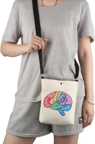 Miniatura 4 de G2TUP Brain Anatomy Gift Neuroscience Cosmetic Bag Neurology Nurse Makeup Bag Nursing S-tudent Anatomical Layout Brain Zipper Travel Bag