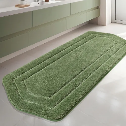 Miniatura 30 de COSY HOMEER Alfombras de Baño Extra Gruesas para Baño - Juegos de Alfombras Antideslizantes de Lino de Baño Suave Felpa 100% Poliéster Fuerte Sala