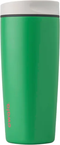 Miniatura 34 de Owala SmoothSip Slider - Vaso de café aislado de acero inoxidable, reutilizable, taza de café helado, taza de viaje para café caliente, sin BPA, 12