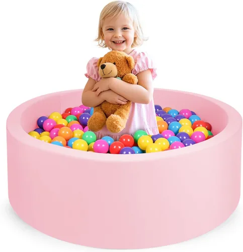 Miniatura 10 de Pozo de bolas de espuma para niños, alberca de bolas suaves para niños, piscina de bolas infantil, juguetes ideales para niños, 47 pulgadas gris