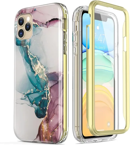 Miniatura 7 de ESDOT - Funda para iPhone 12 Pro Max con protector de pantalla integrado, funda de grado militar con diseño de moda para mujeres y niñas, funda