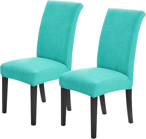 Miniatura 21 de Joccun Fundas para Sillas de Comedor Juego de 2, Fundas Elásticas para Sillas de Comedor Fundas para Sillas de Comedor Protector de Asiento, Funda