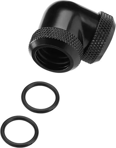 Miniatura 3 de Adaptador extensor G1/4 macho a hembra, tubo G1/4 PETG de 0.630 in OD de 90 grados de enfriamiento de ajuste de compresión doble, mejora el ajuste
