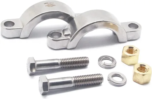Miniatura 6 de TC - Trébol de triple abrazadera sanitaria de acero inoxidable 304 atornillado de alta presión de 1.5 pulgadas