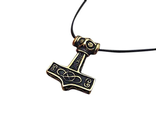 Miniatura 7 de Thors Hammer Necklace Pendant - Mjölnir Viking Norse Thor Hammer Pendant Viking Jewelry - Thor Necklace - Thor Gifts for Men - Viking Necklace for