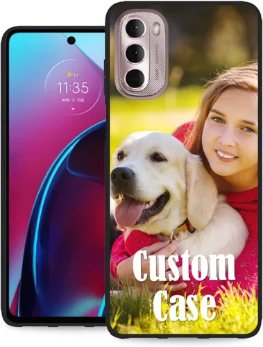 Miniatura 23 de Funda personalizada para Motorola Moto G Stylus 2020 con nombre de foto, texto y foto, GStylus personalizado -20 funda suave y fina (negro) de 6.4