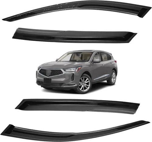 Miniatura 114 de Viseras para ventanas para Mazda 3 Sedán 4 puertas 2004 2005 2006 2007 2008 2009 estilo JDM Mugen, deflector de viento, protector solar y de lluvia