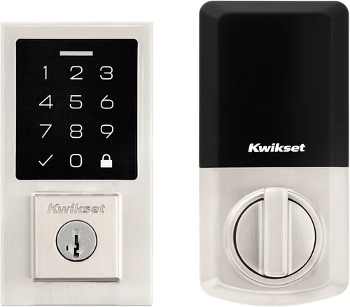 Miniatura 10 de Kwikset SmartCode 270 - Cerradura de puerta con teclado táctil electrónico sin llave con auto-bloqueo, códigos de usuario personalizados, seguridad