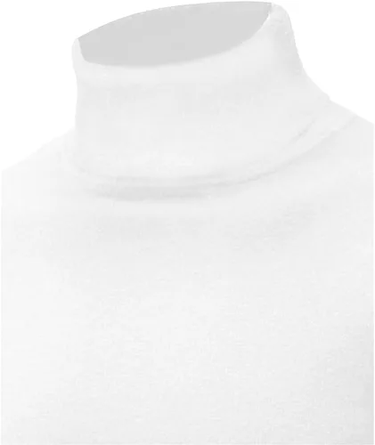 Miniatura 4 de Camisa básica casual ajustada para hombre, suéter de punto ligero de cuello alto