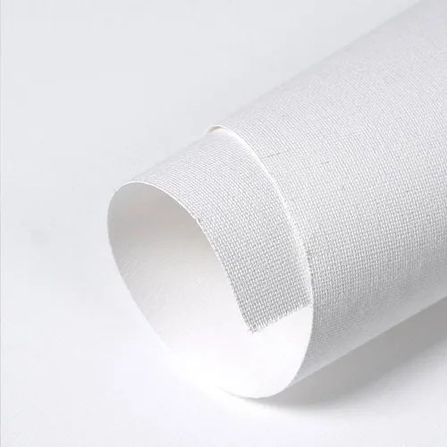 Miniatura 2 de Rollo de lienzo de polialgodón mate para pintar con resistencia superior al estiramiento y planitud inigualable para dibujar, óleo, acrílico